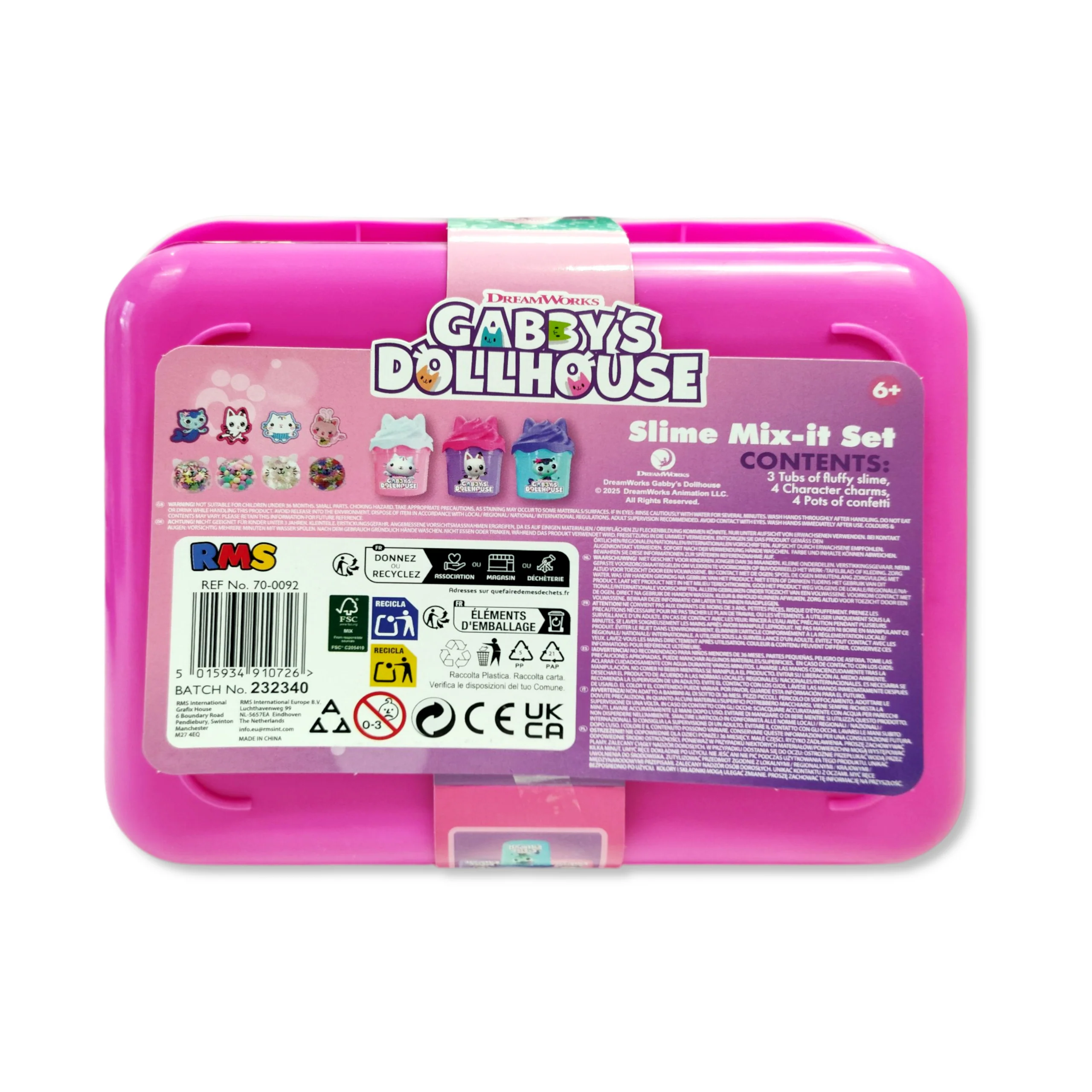 Gabby's Dollhouse Slime Mix-It Playset with Charms & Confetti - Image 3