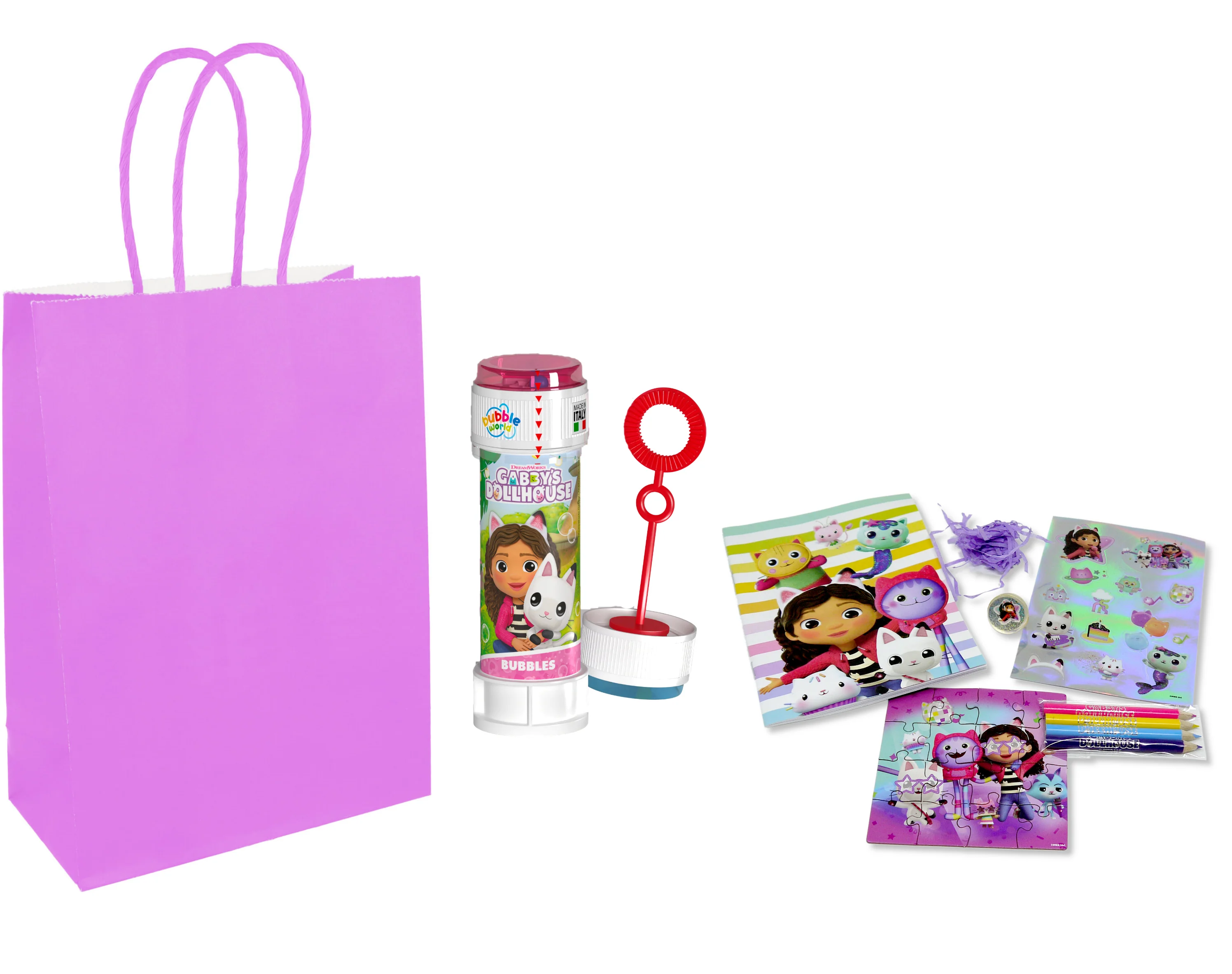 Gabby's Dollhouse themed 12 Party Bags with Fillers