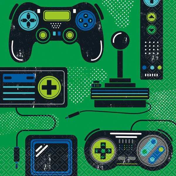 Gamer Birthday Napkins (Pack of 16)