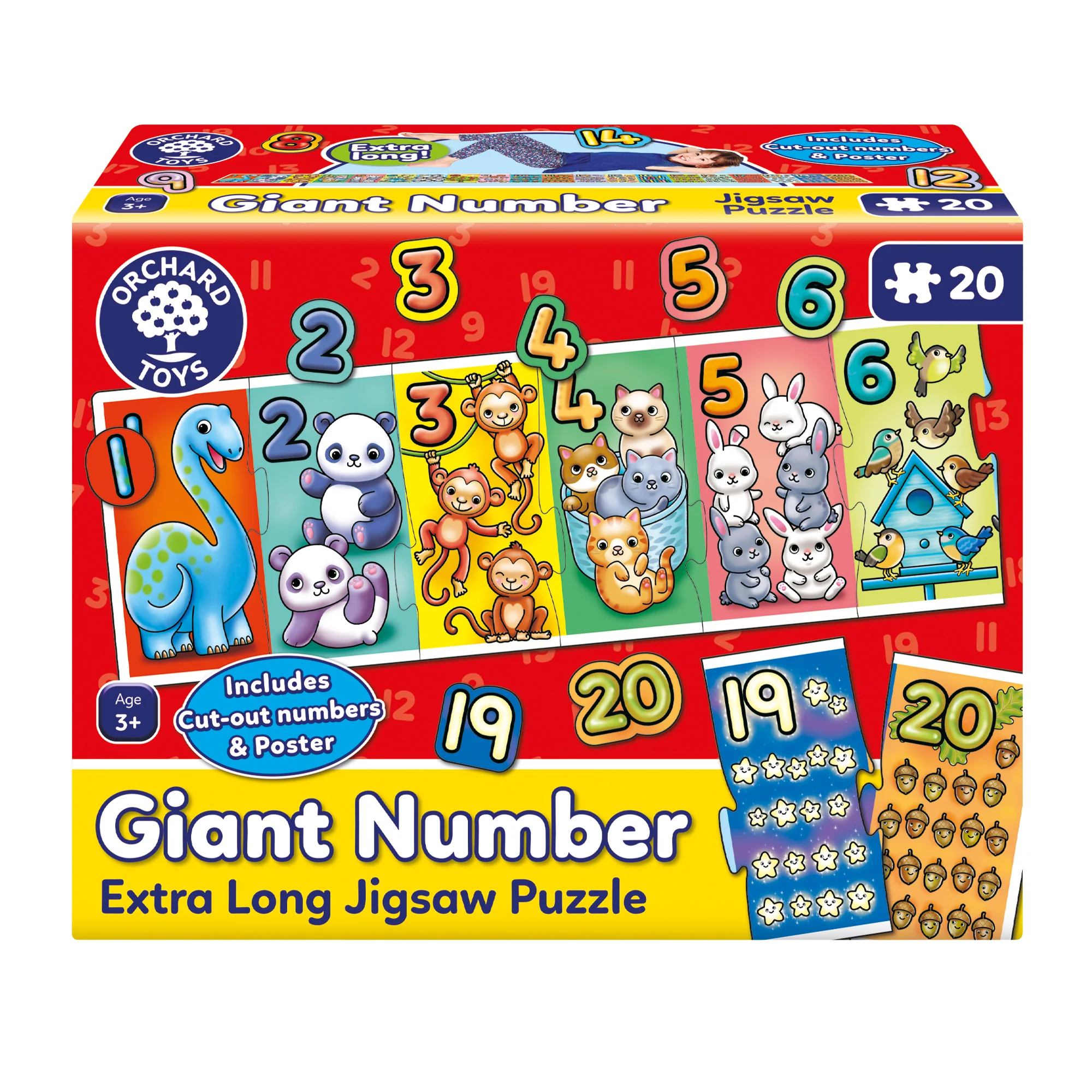 Giant Number Extra Long Jigsaw Puzzle