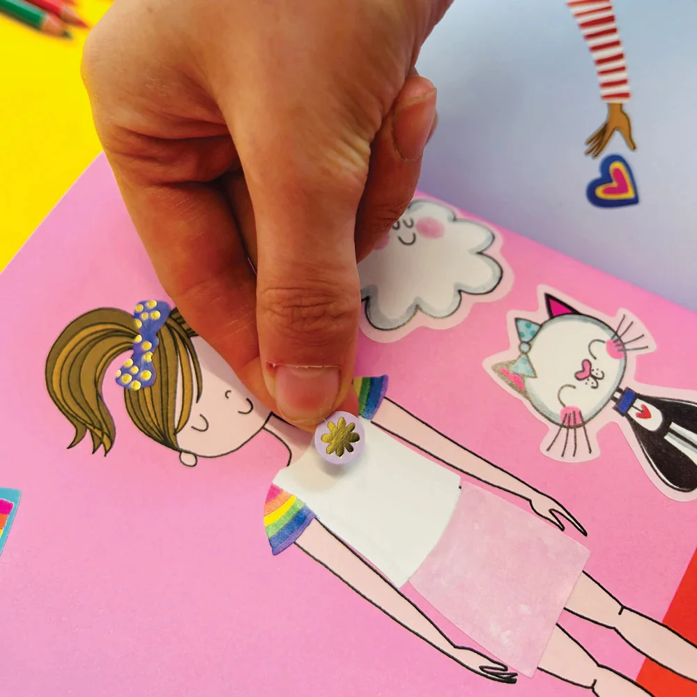 GIRL POWER Dressing Up Sticker & Colouring Book by Rachel Ellen Designs - Image 5