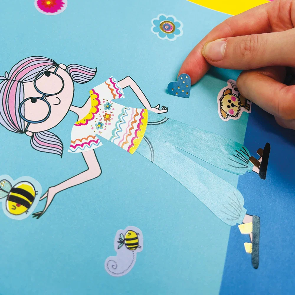 GIRL POWER Dressing Up Sticker & Colouring Book by Rachel Ellen Designs - Image 7