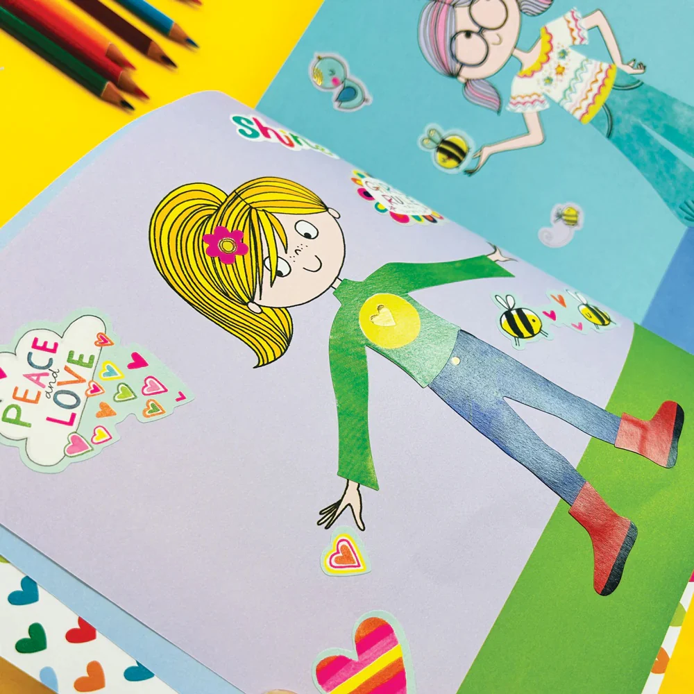 GIRL POWER Dressing Up Sticker & Colouring Book by Rachel Ellen Designs - Image 8