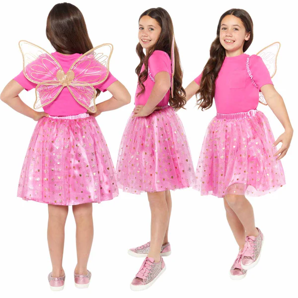 Girls’ Butterfly Costume with Wings and Tutu - Image 5