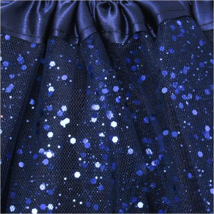 Girls Sequinned Tutu Skirt                                                                                                                                                 Navy - Image 2