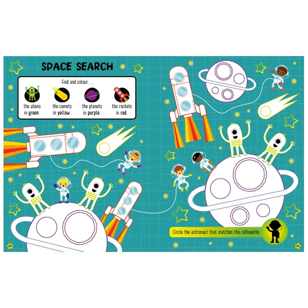 Glow in the Dark Space Activity Book - Image 3