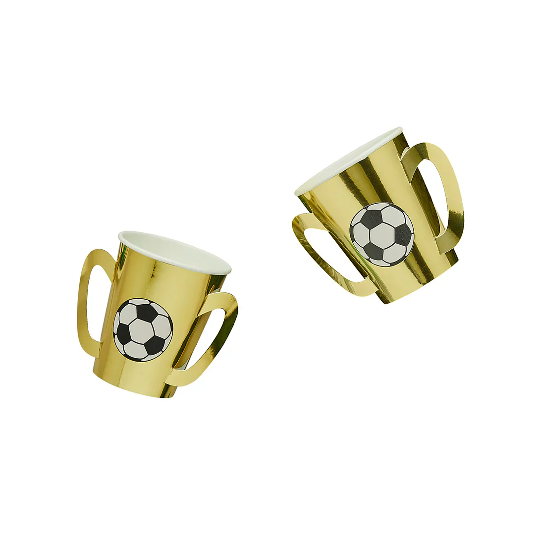 Gold Trophy Paper Cups (Pack of 8) - Image 2