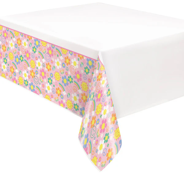 Groovy Birthday Rectangular Plastic Table Cover