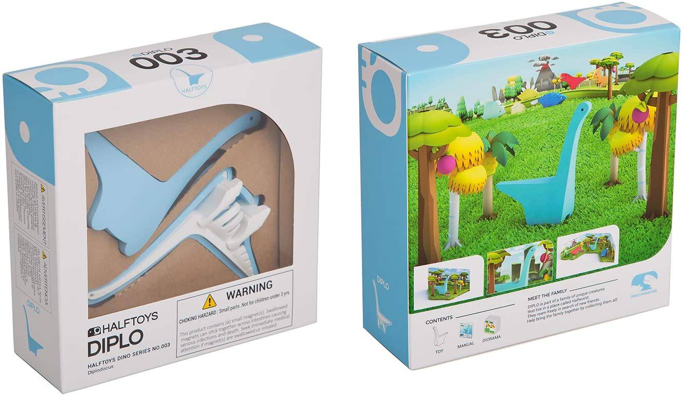 Halftoys Dino Series Diplodocus 3D Jigsaw Puzzle / Toy