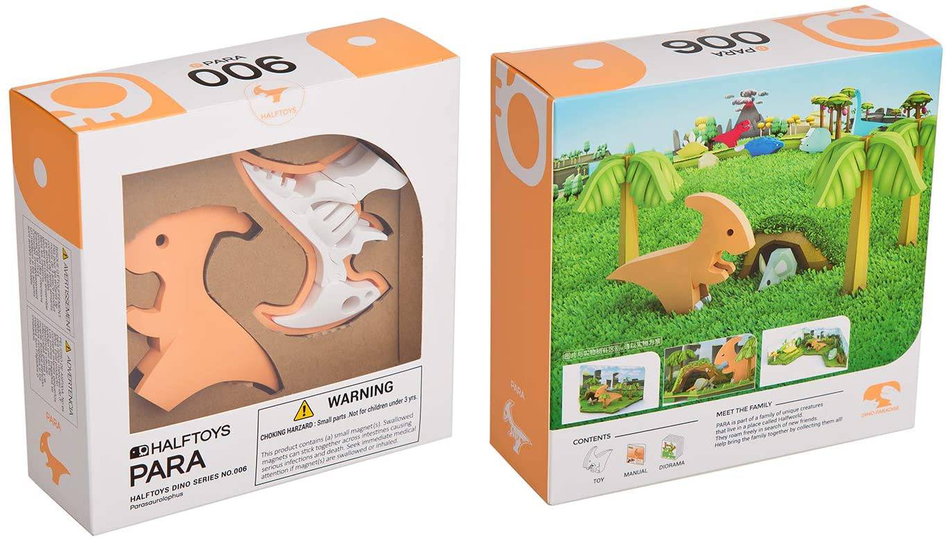 Halftoys Dino Series Parasaurolophus 3D Jigsaw Puzzle / Toy