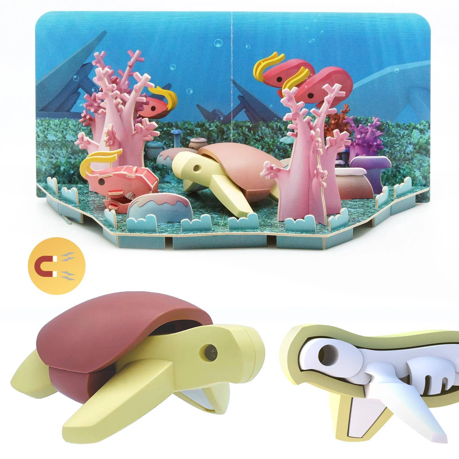 Halftoys Ocean Series Green Turtle 3D Jigsaw Puzzle / Toy - Image 4
