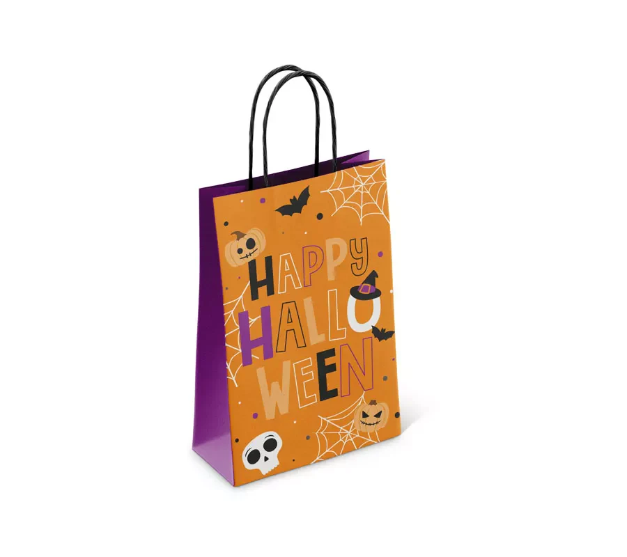 Halloween 6 Pack Treat Paper Bags, Spooky Designs, Ages 3+ - Image 3