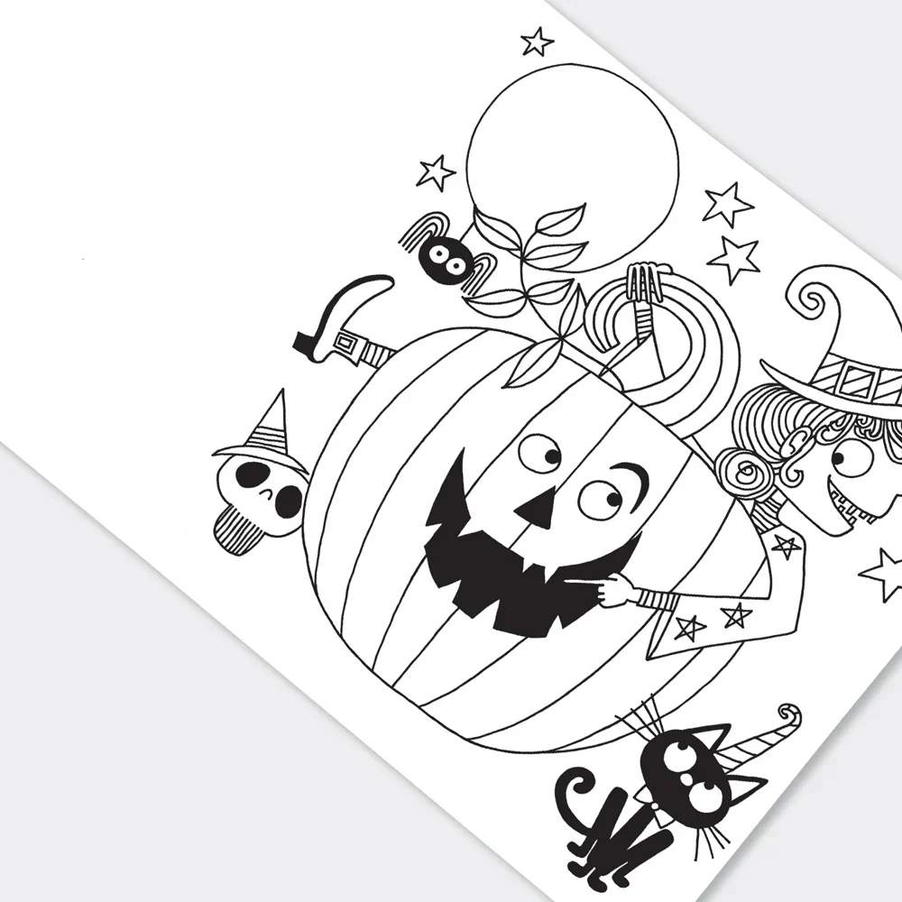 Halloween Colouring Book by Rachel Ellen Designs - Image 3