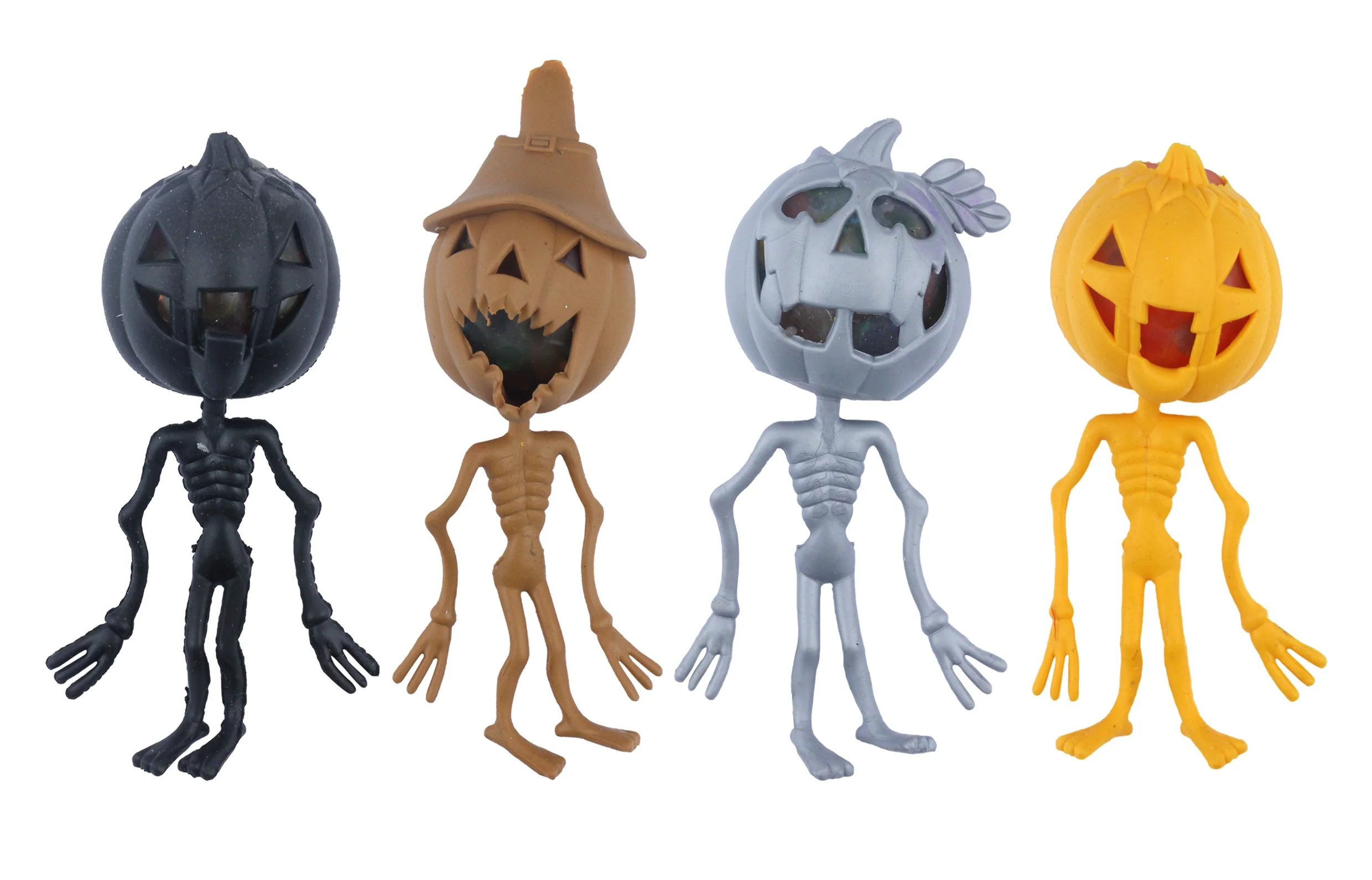 Halloween Squishy Pumpkin Skeleton