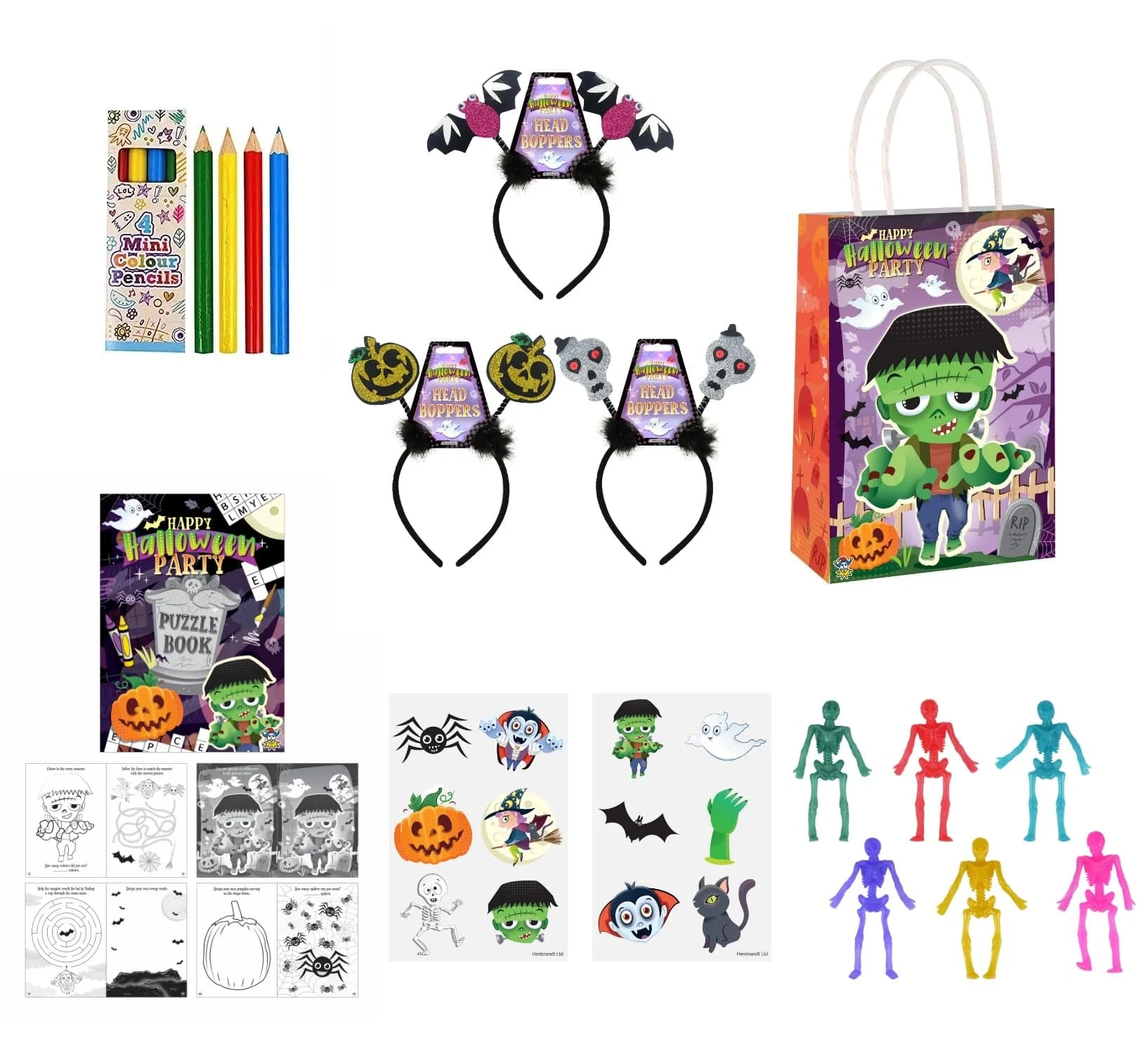 Halloween themed Party Bags with Fillers