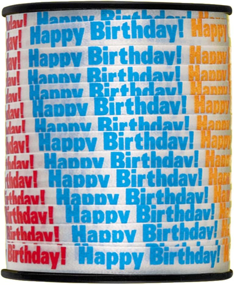 "Happy Birthday" Curling Ribbon (75yds)
