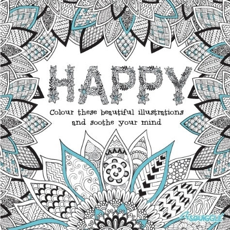 Happy Colouring Book Adult Colouring Book