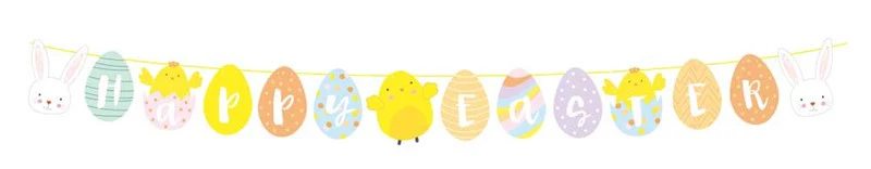 Happy Easter Party Bunting Banner (2m)