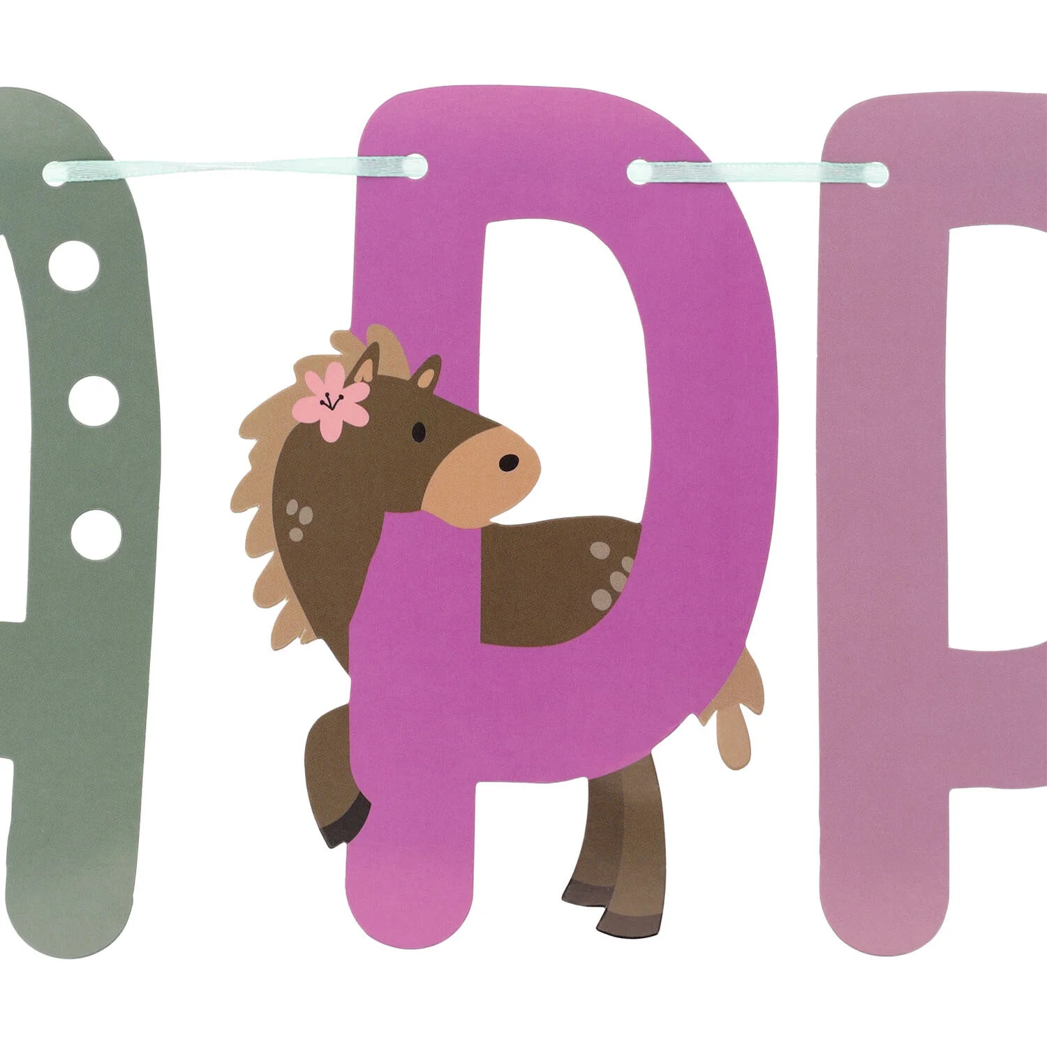 Happy Horse Birthday Party Banner Set (1.5 meters) - Image 2