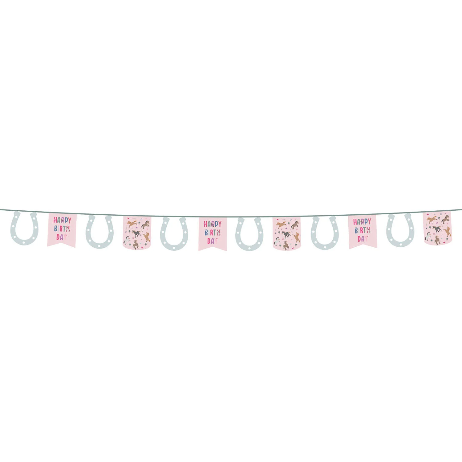 Happy Horse "Happy Birthday" Party Bunting Banner