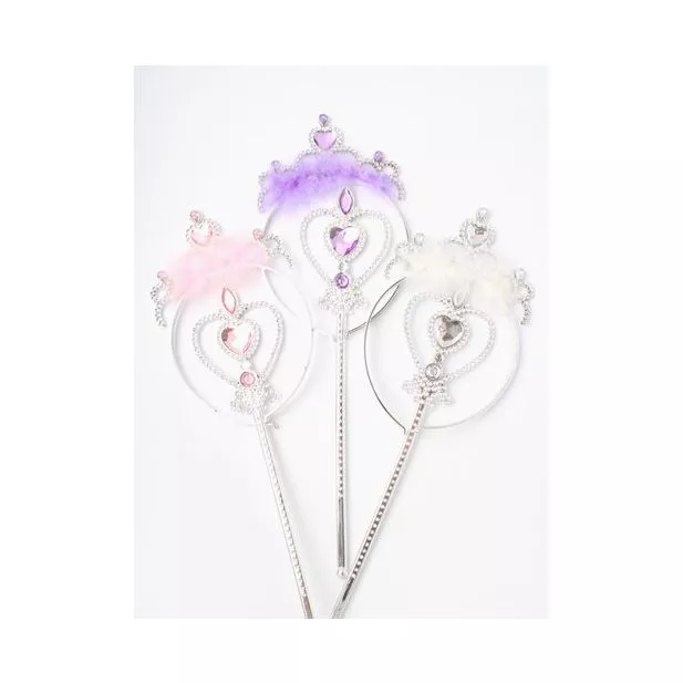 Heart Gem Tiara Headband And Wand Set