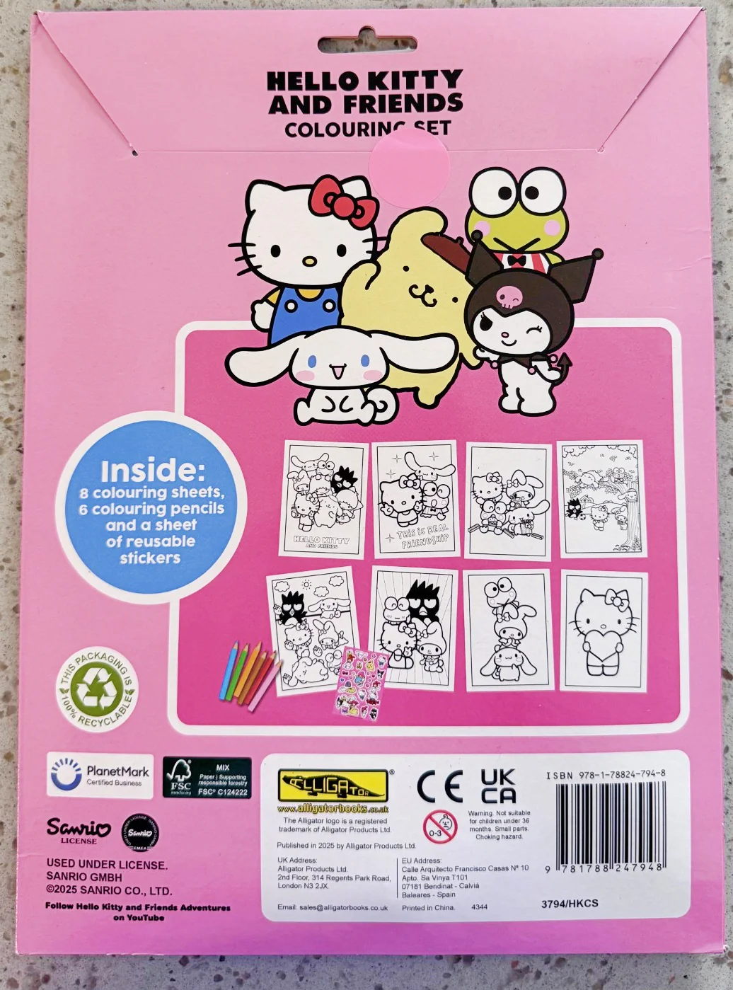 Hello Kitty Colouring Set - Image 2