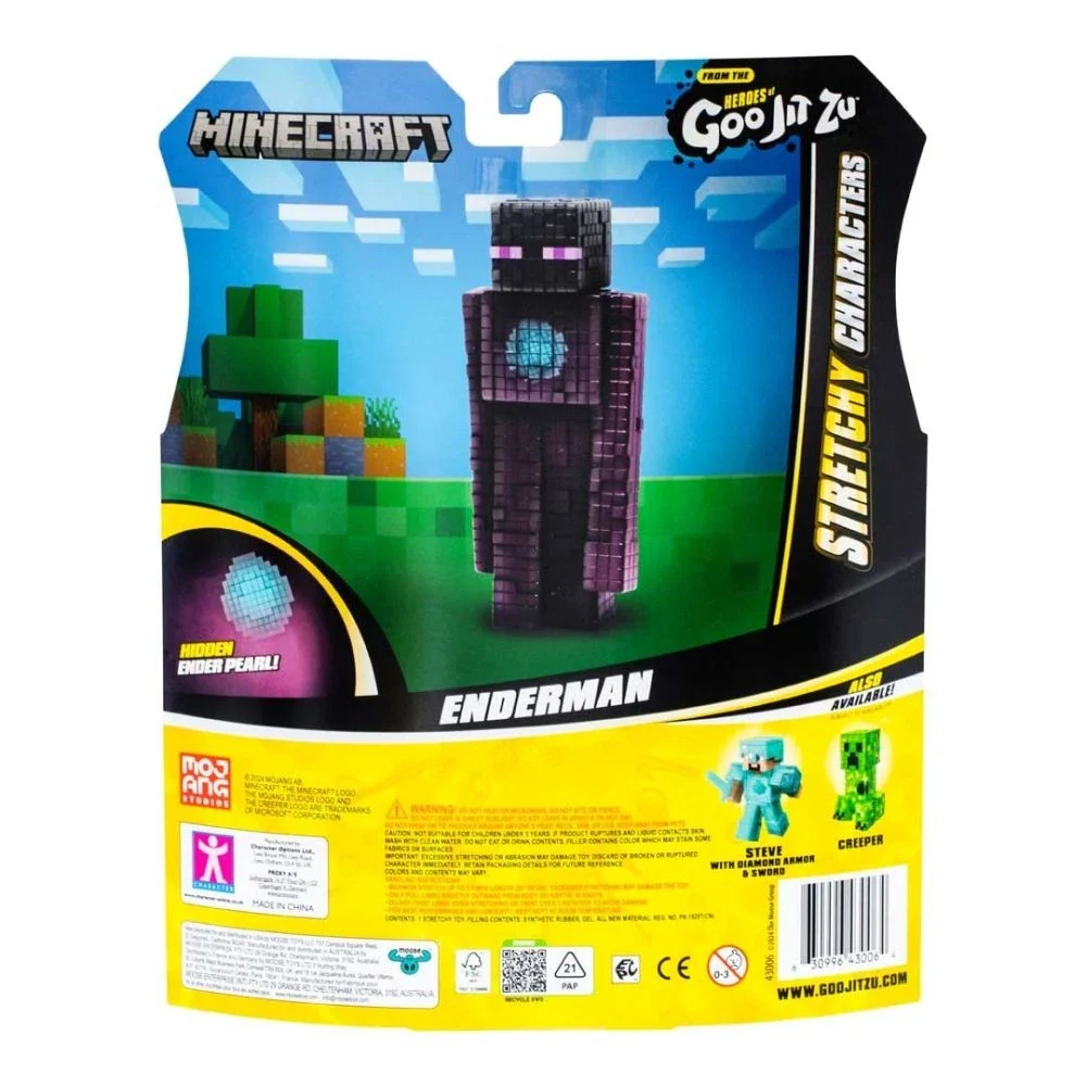 Heroes Of Goo Jit Zu Minecraft Enderman Stretchy Action Figure Toy - Image 3