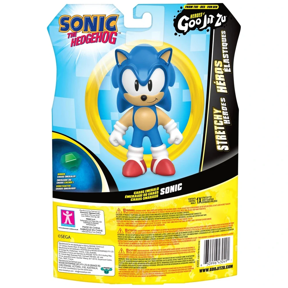 Heroes of Goo Jit Zu Sonic the Hedgehog Sonic Stretchy Action Figure - Image 3