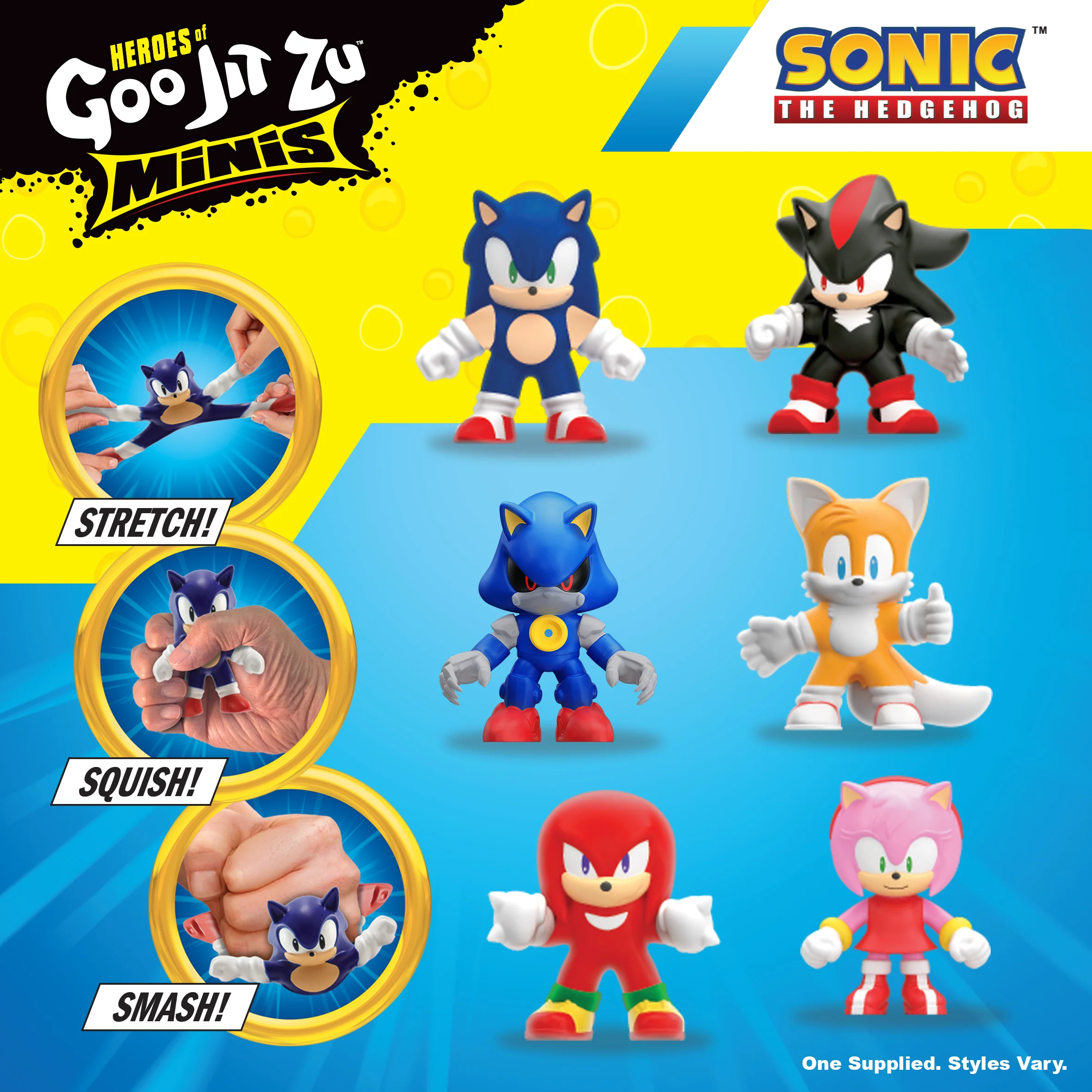 Heroes of Goo Jit Zu Sonic the Hedgehog Stretchy Mini Action Figure - Image 7
