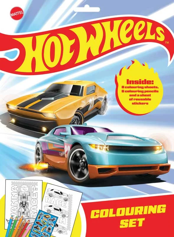 Hot Wheels Colouring Set