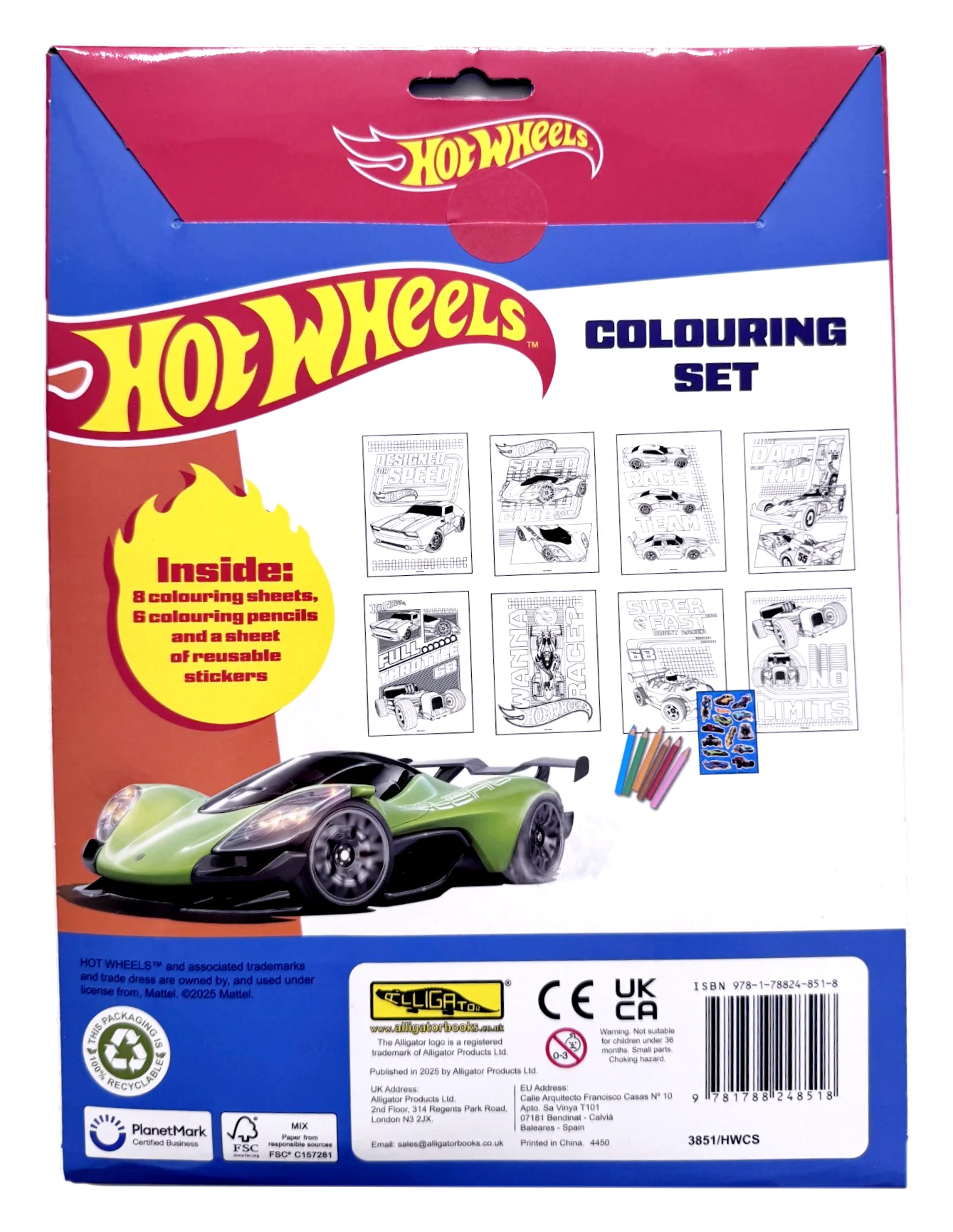 Hot Wheels Colouring Set - Image 2