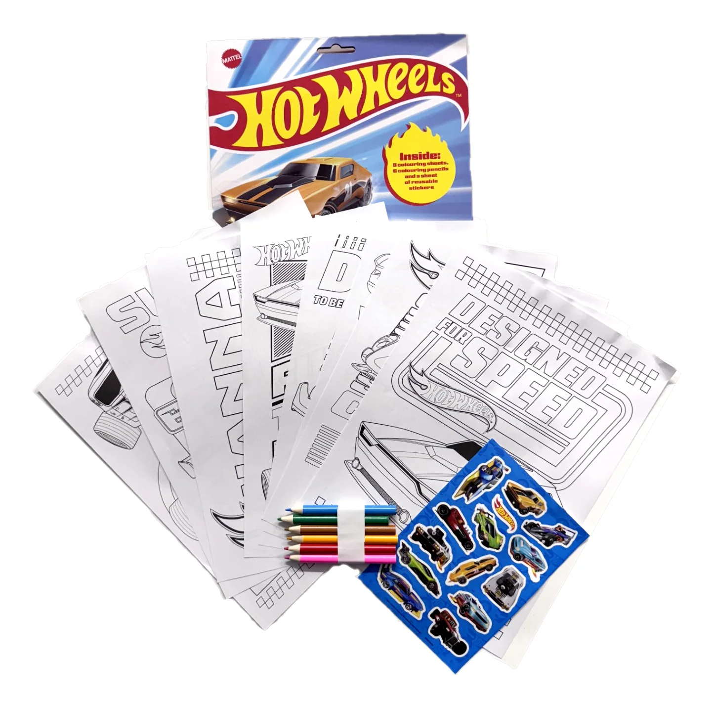 Hot Wheels Colouring Set - Image 3