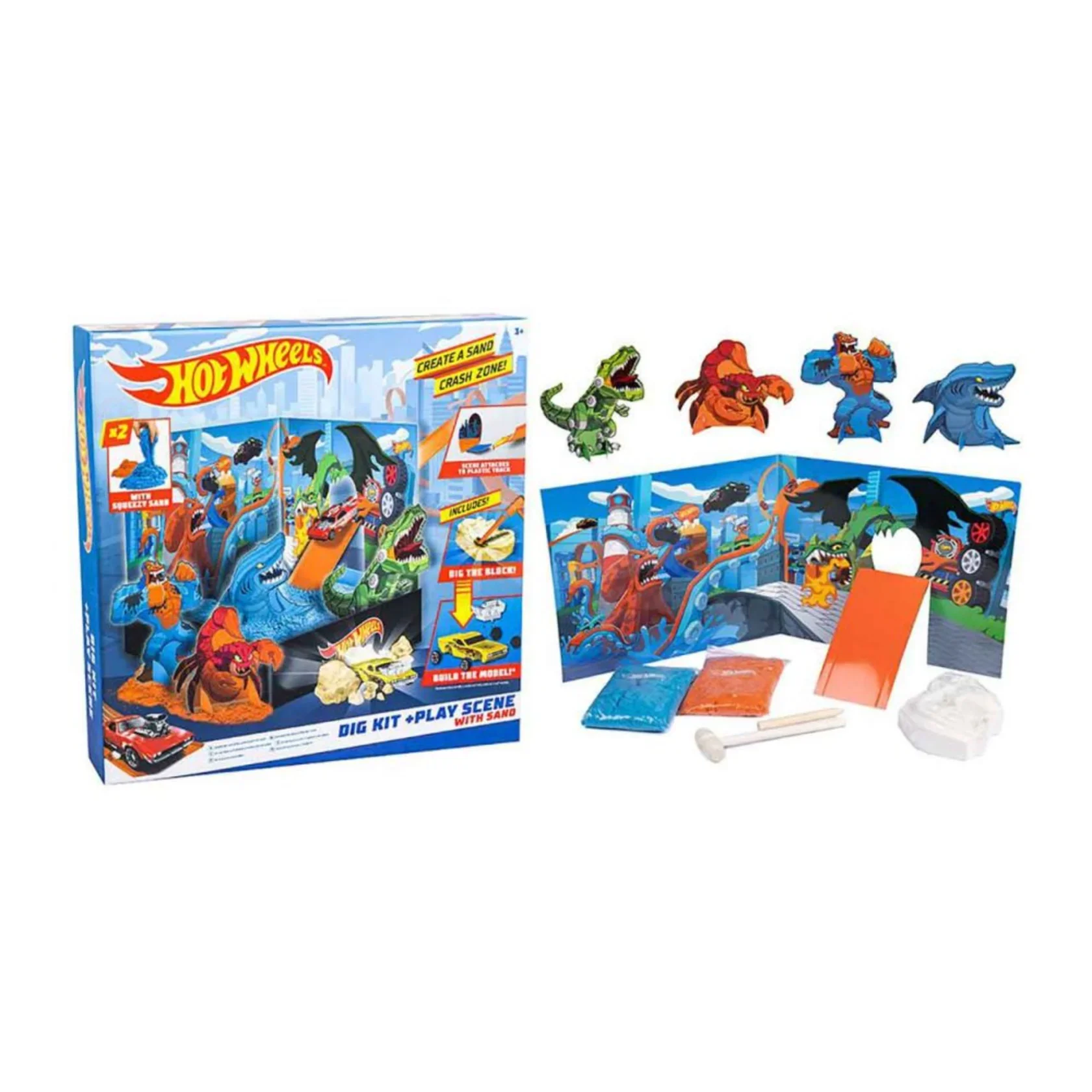 Hot Wheels Dig Kit + Play Scene with Sand - Image 3