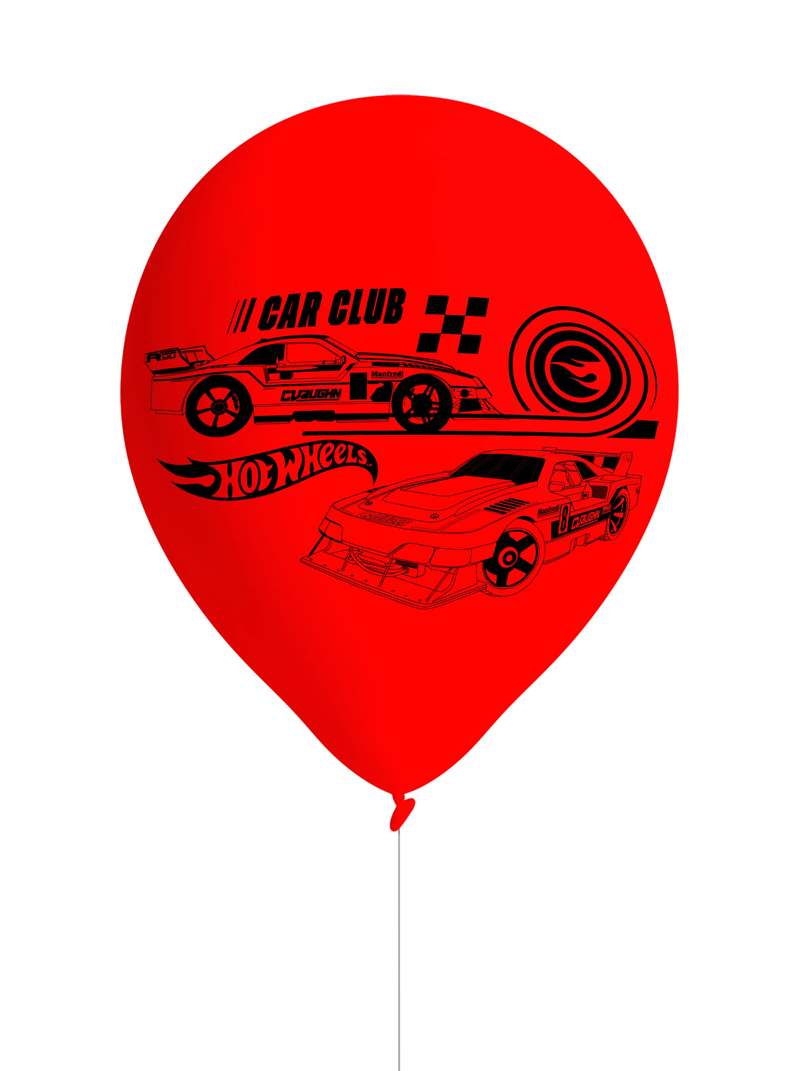 Hot Wheels Latex BirthdayParty Balloons (Pack of 8) - Image 2
