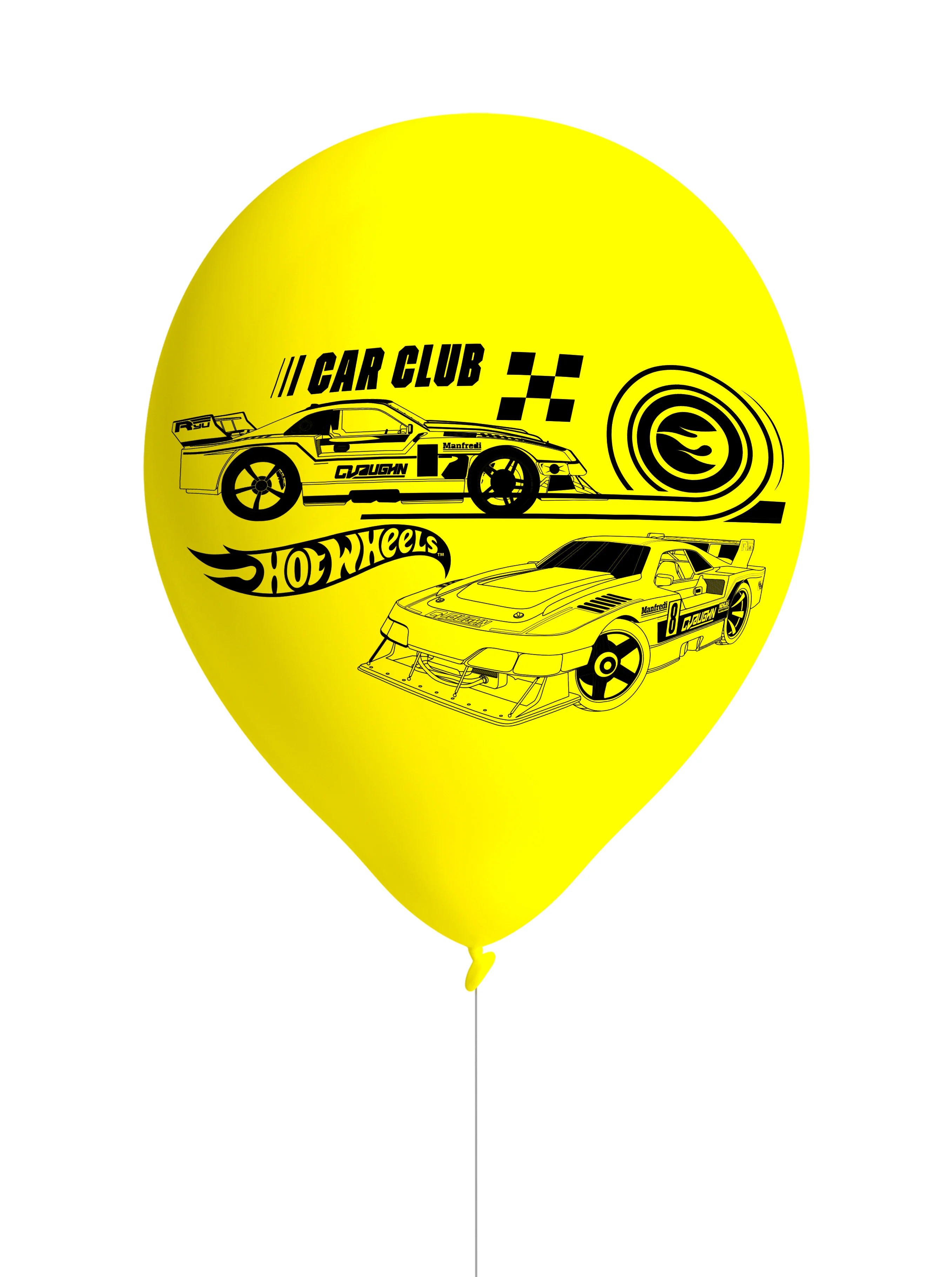 Hot Wheels Latex BirthdayParty Balloons (Pack of 8) - Image 3