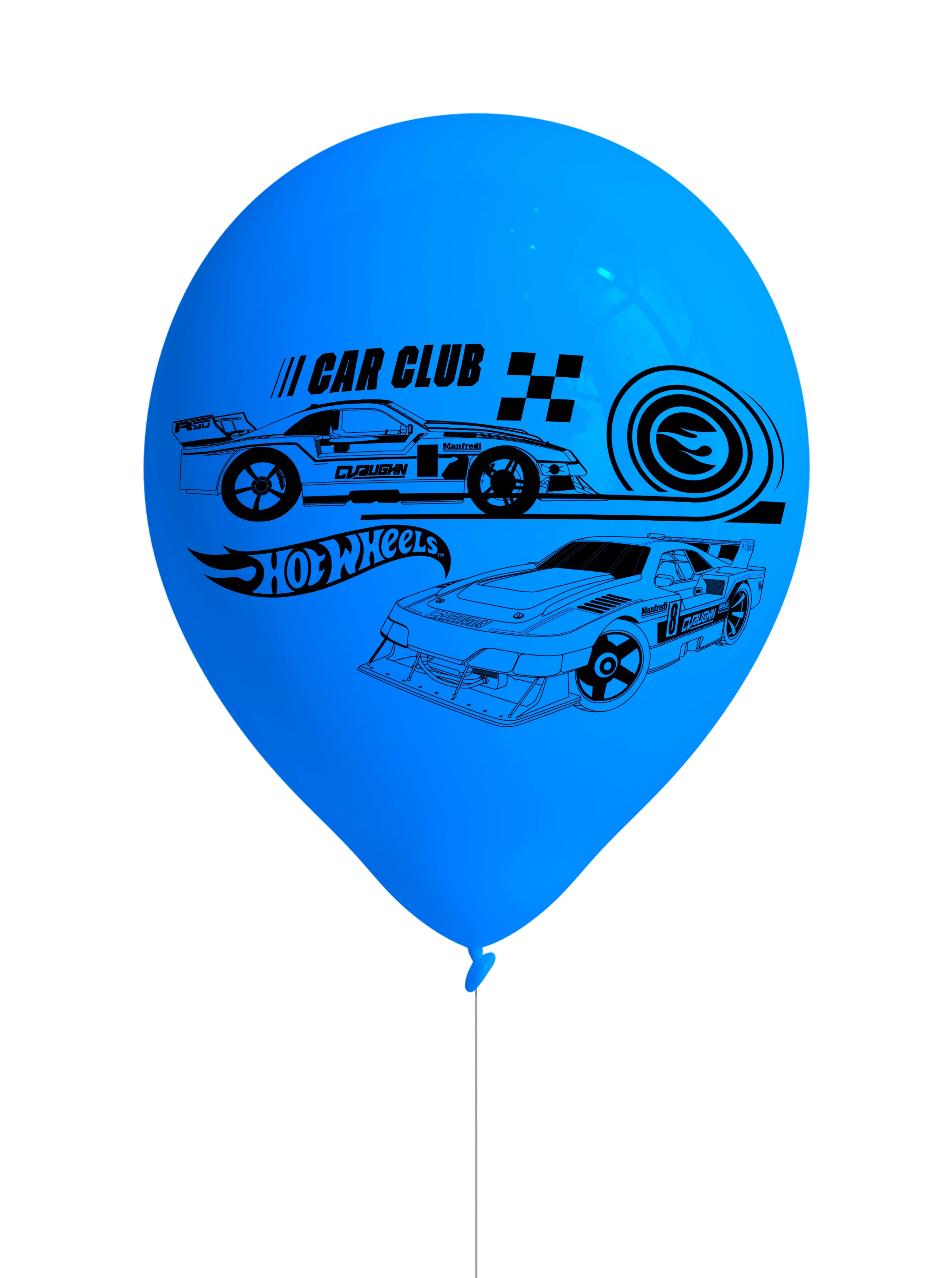 Hot Wheels Latex BirthdayParty Balloons (Pack of 8) - Image 4