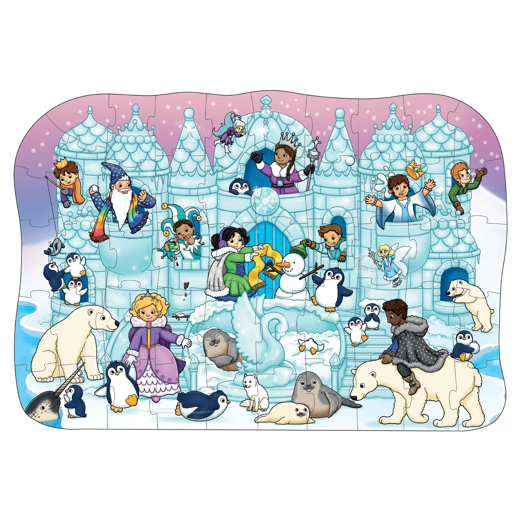 Ice Palace 50 Piece Jigsaw Puzzle, Princesses, Polar Bears, Wizards and more - Image 2