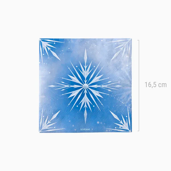 Ice Princess Frost Paper Napkins 33 x 33 cm (pack of 20) - Image 3
