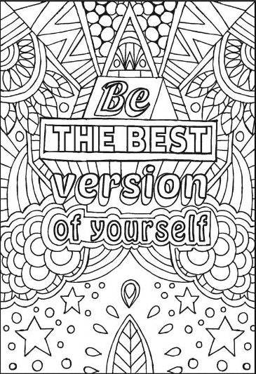 Inspirational Quotes to Colour Adult Colouring Book - Image 4