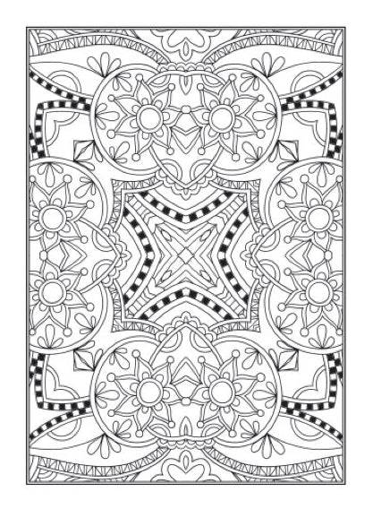 Intricate Patterns Anti-Stress Adult Colouring Book - Image 4
