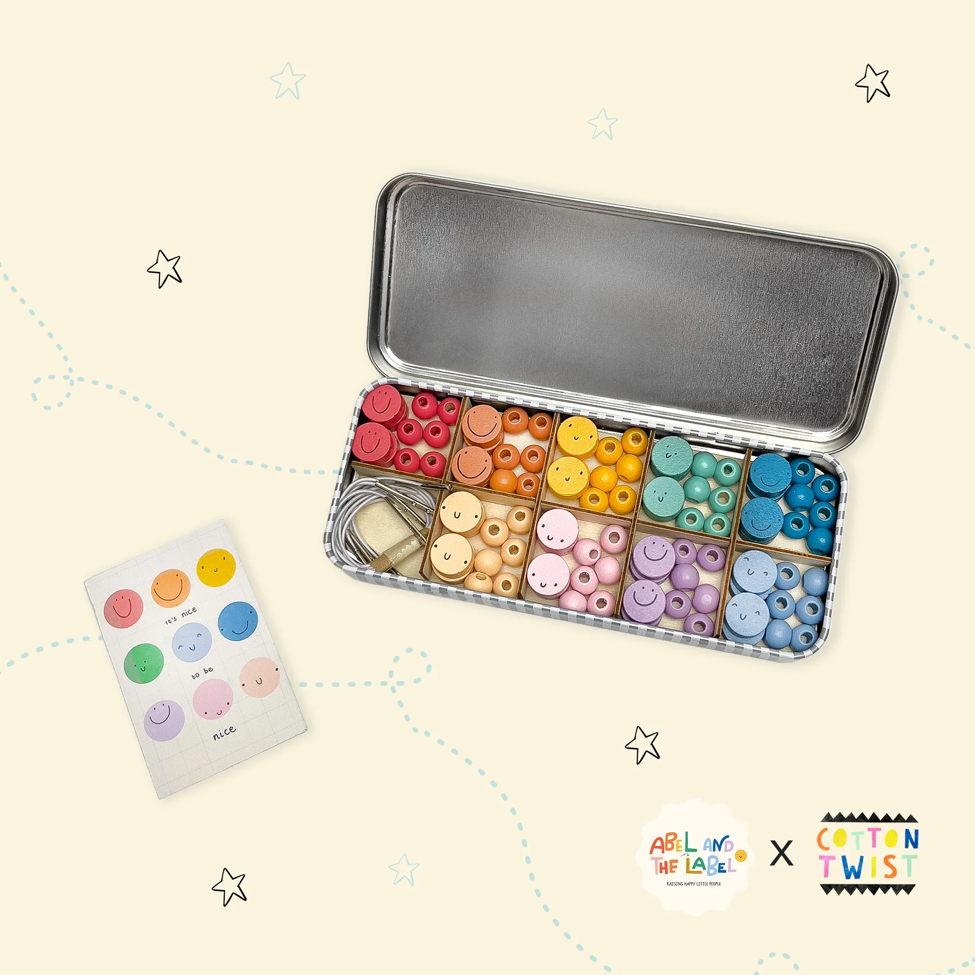 It's Nice To Be Nice - Beaded Emoji Bracelet Making Kit - Image 9