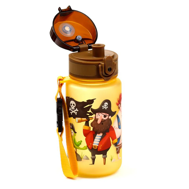 Jolly Rogers Pirates Pop Top 350ml Shatterproof Children's Bottle - Image 6