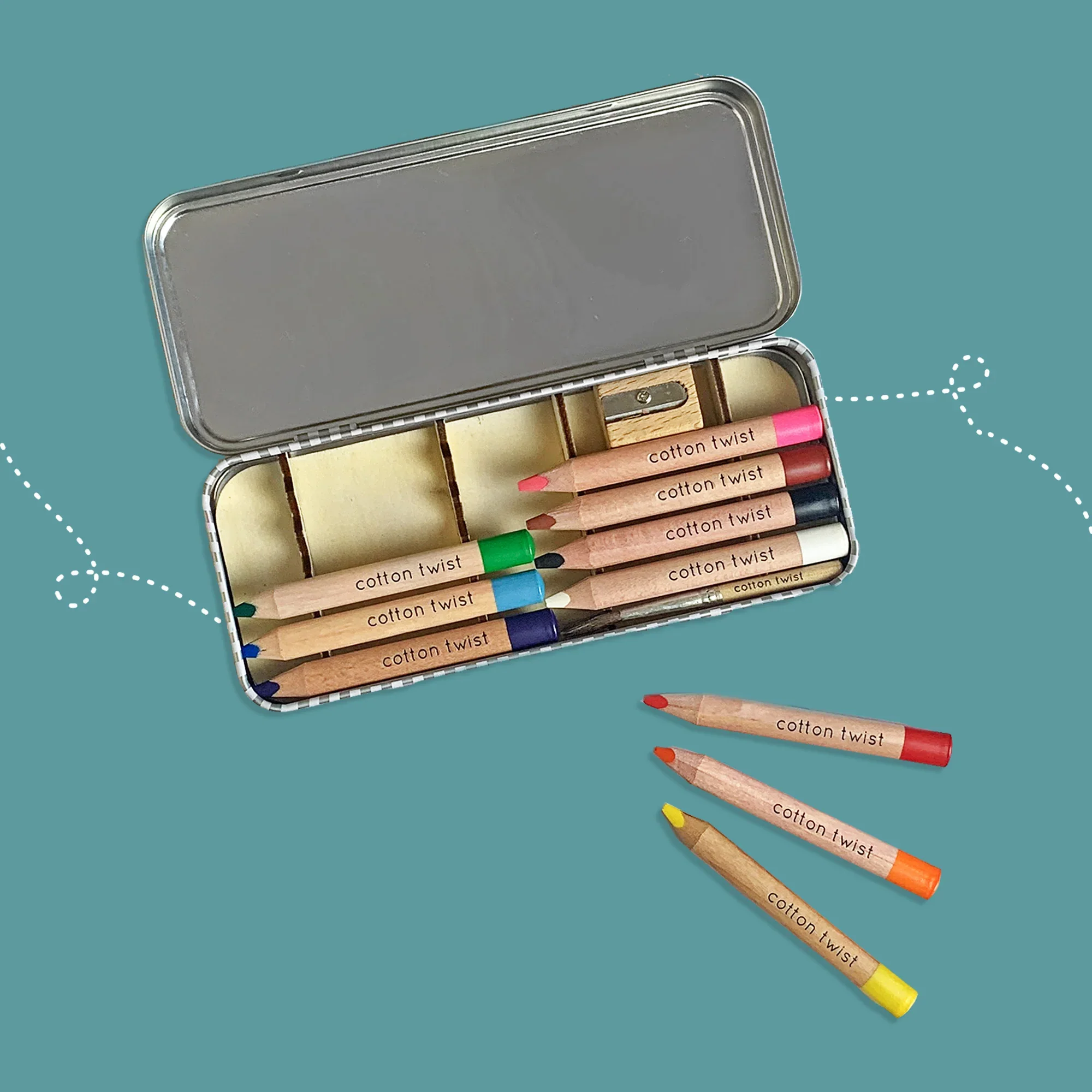 Jumbo Watercolour Pencils Set Inc Sharpener & Paintbrush - Image 5