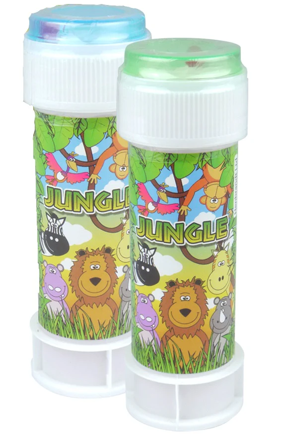 12 Jungle Bubble Tubs with Wand and Maze Lid