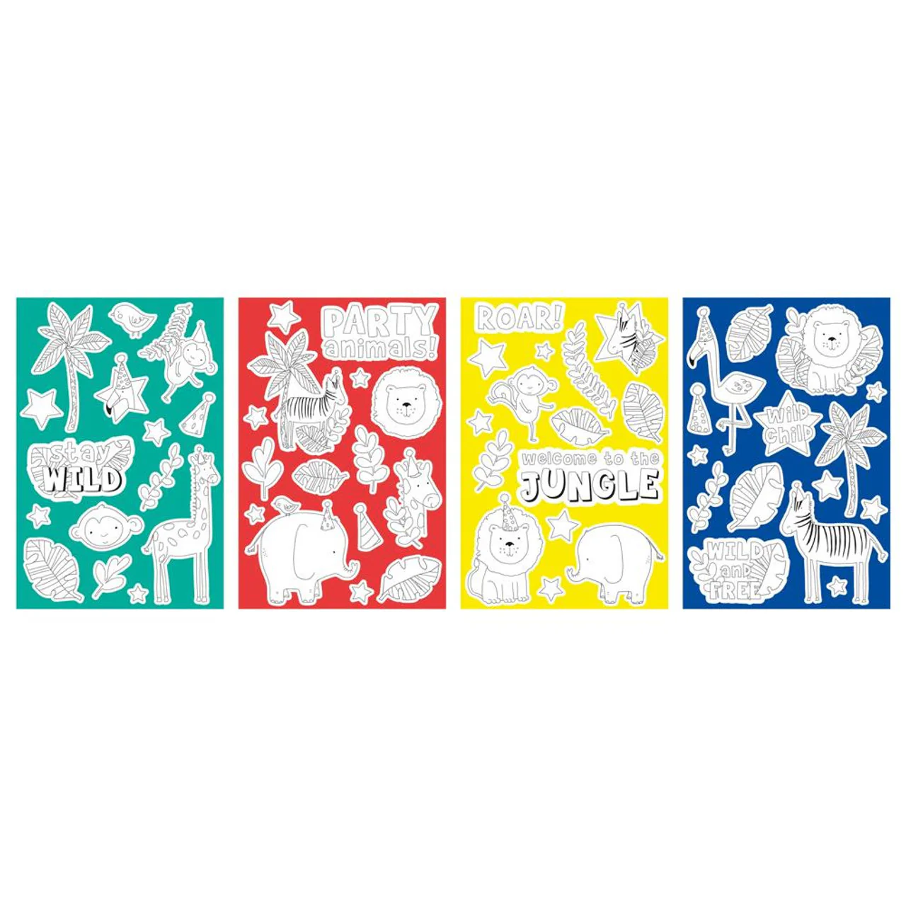Jungle Colour Your Own Stickers, 60 Stickers, Ages 3+ (Copy) - Image 2