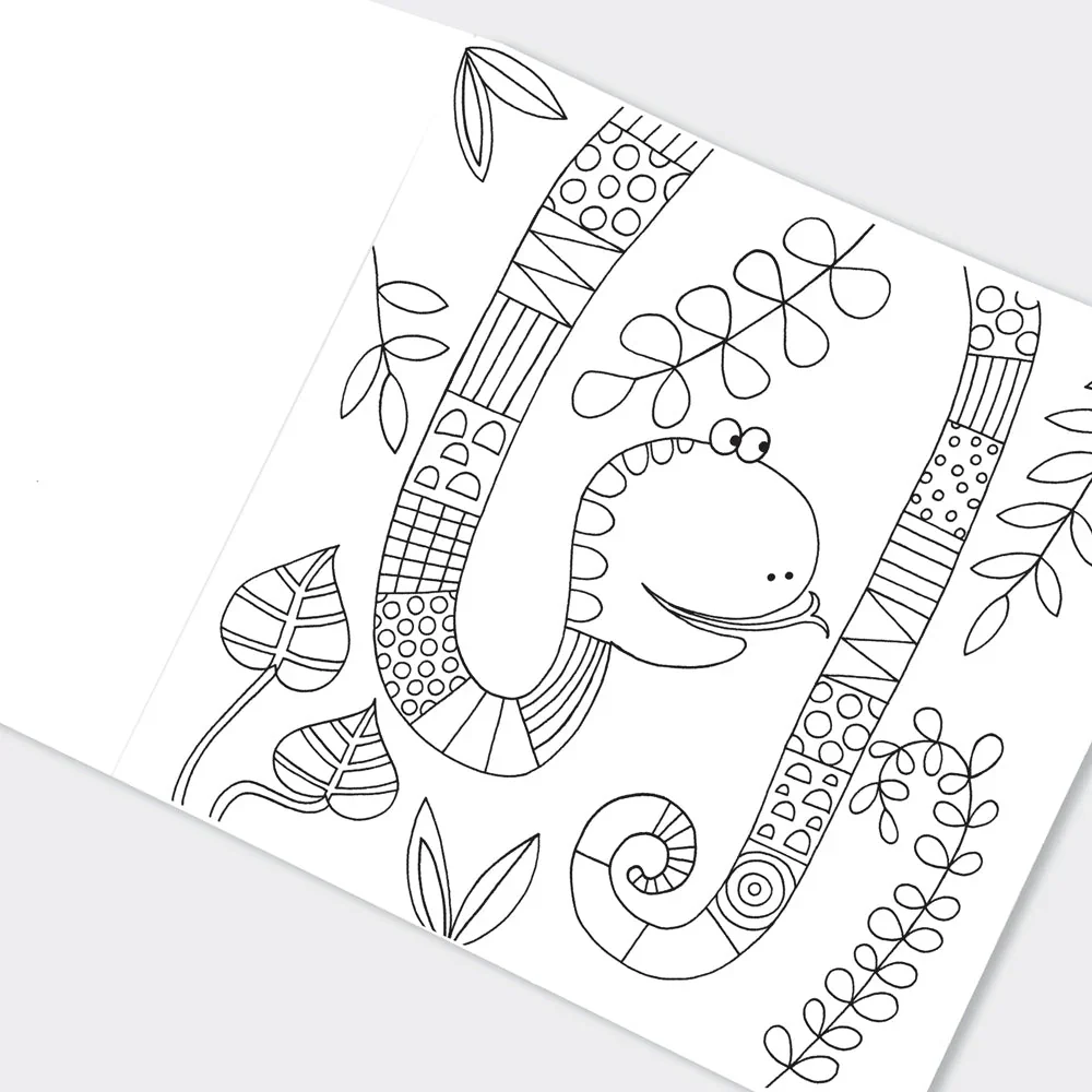 Jungle Colouring Book by Rachel Ellen Designs - Image 3