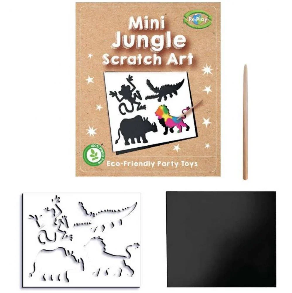 Jungle Mini Scratch Art Set
