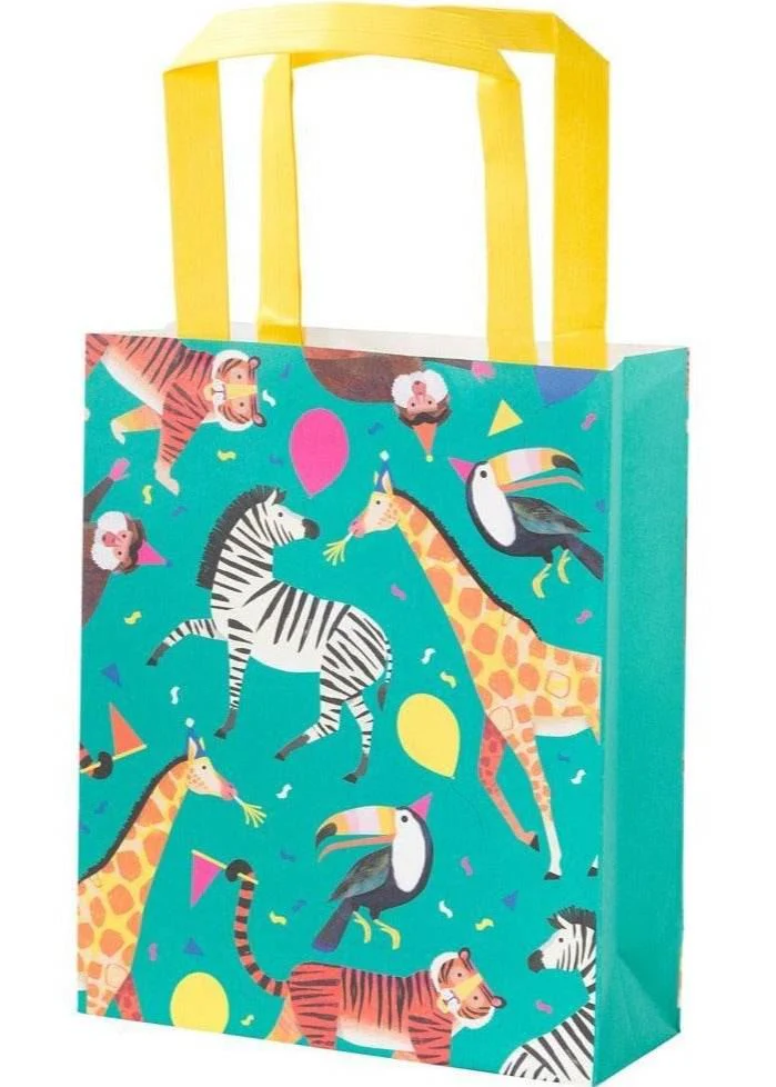 Jungle Paper Party Bag Turquoise