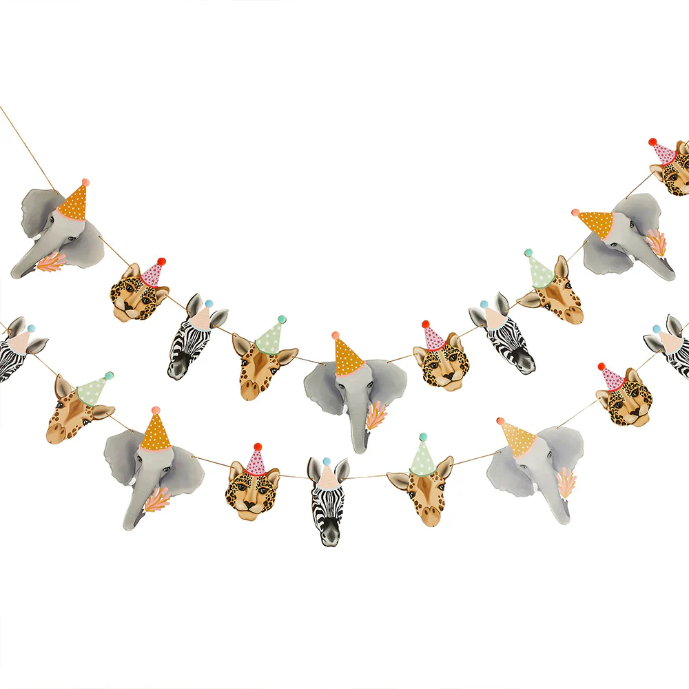 Jungle / Safari Animal Birthday Party Banner- 2m - Image 4