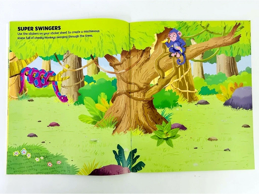 Jungle Sticker Scenes Book - Image 3
